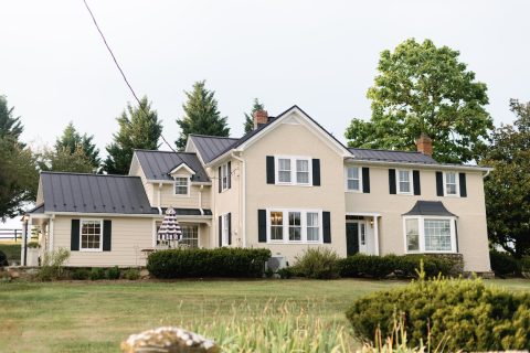 Still Meadow Farm house with wedding venue in Purcellville VA